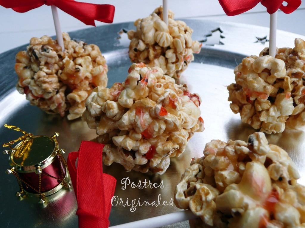 grey Bolas de Palomitas de Caramelo