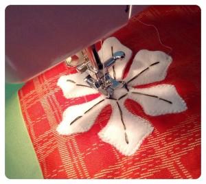 Coser detalles a máquina 