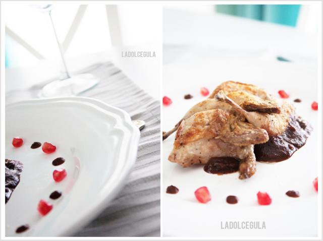 © La Dolce Gula Navidad Codorniz con reducción de granada y jerez ©