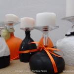 Halloween Inspiration and Ideas ¿Copas de vino, portavelas o candelabros? - Wine Glasses or Candleholders?