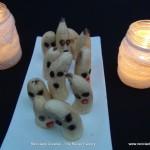 Plátanos y Bananas covertidos en fantasmas de Halloween