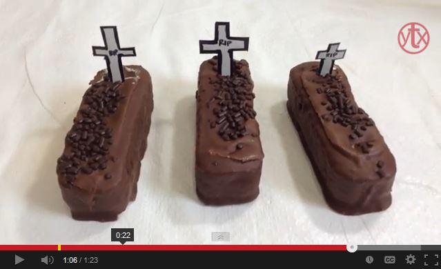 Recetas para Halloween Tip 2 Tumbitas de chocolate dia de muertos brujas
