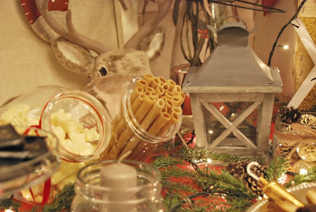 mesa navidad decorada