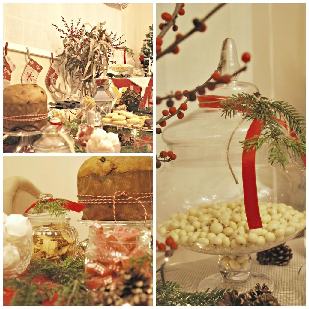 mesa navidad decorada