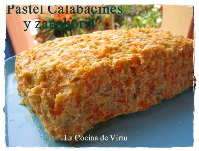 Thermomix pastel calabacines y zanahoria