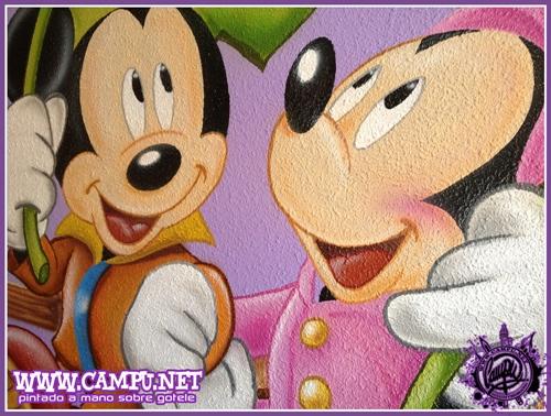 MICKEY Y MINNIE HOJAS LLOVIENDO 3
