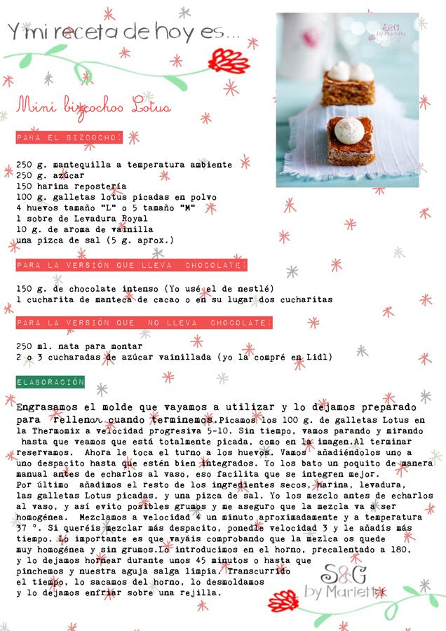 Mini bizcochos Lotus