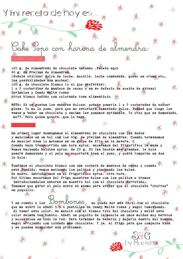 Cake Pops y bombones