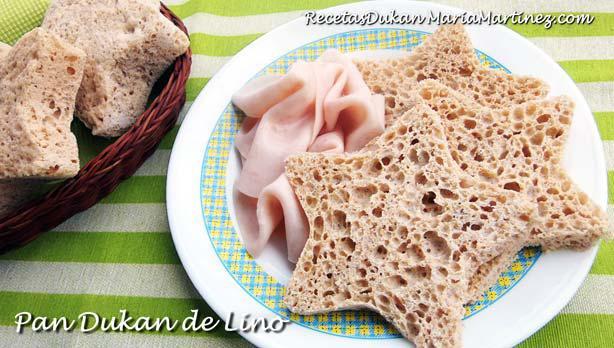 Pan Dukan sin salvado ni tolerados (Pan de Lino)
