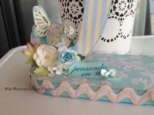 Bouquet de flores y journaling "pensando en ti"