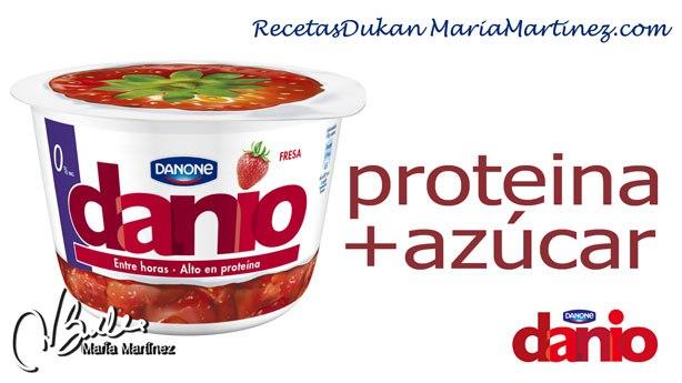 Danio de Danone y Dieta Dukan: NO apto (proteína + azúcar)