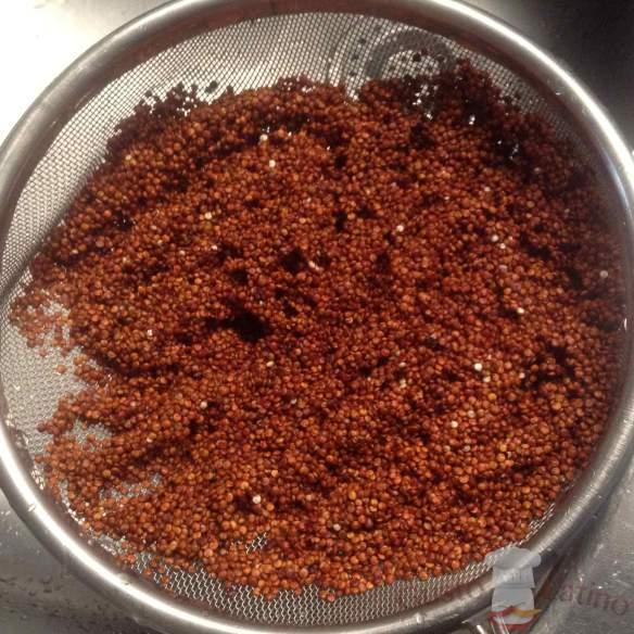Escurrir quinoa