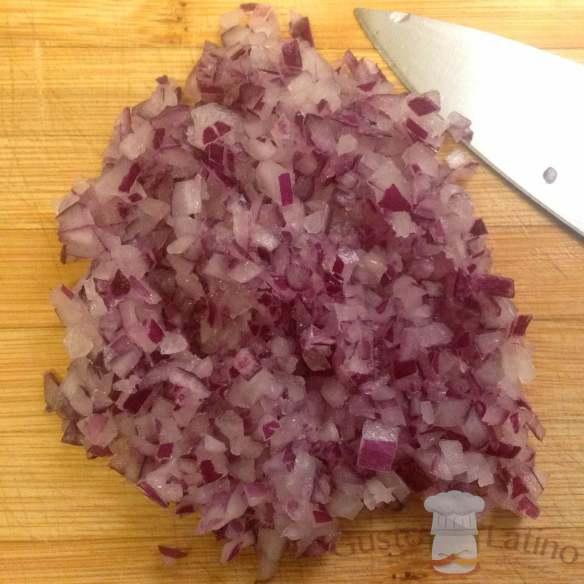 Cebolla cortada