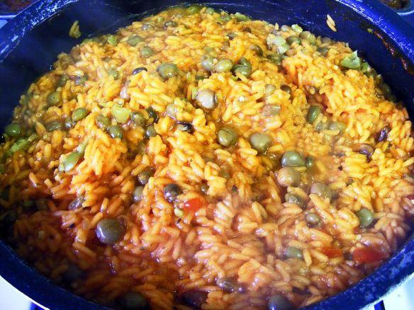 Arroz con gandules (Fotografía tomada por Diádoco)