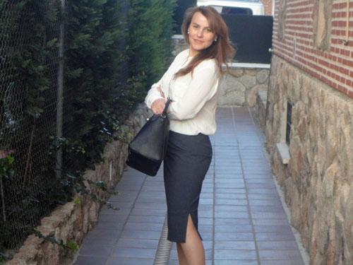 Falda con abertura lateral-patronesmujer