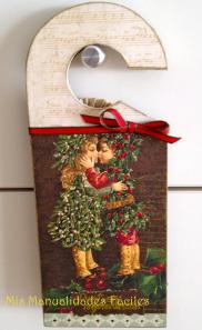 Cuelgapuertas Christmas mistletoe
