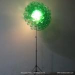 Lámpara realizada con 125 botellas de plástico recicladas - Lamp made with 125 recycled plastic bottles http://youtu.be/lwt43vjl2fs