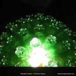 Lámpara realizada con 125 botellas de plástico recicladas - Lamp made with 125 recycled plastic bottles http://youtu.be/lwt43vjl2fs