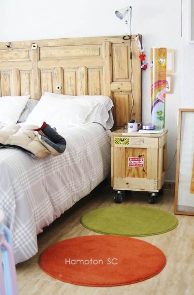 2 Old door headboard