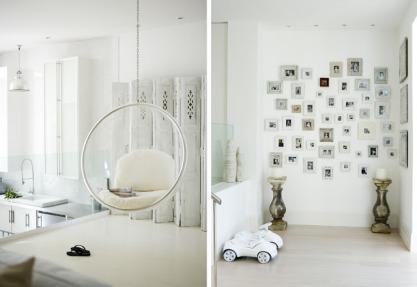 Bright white London house