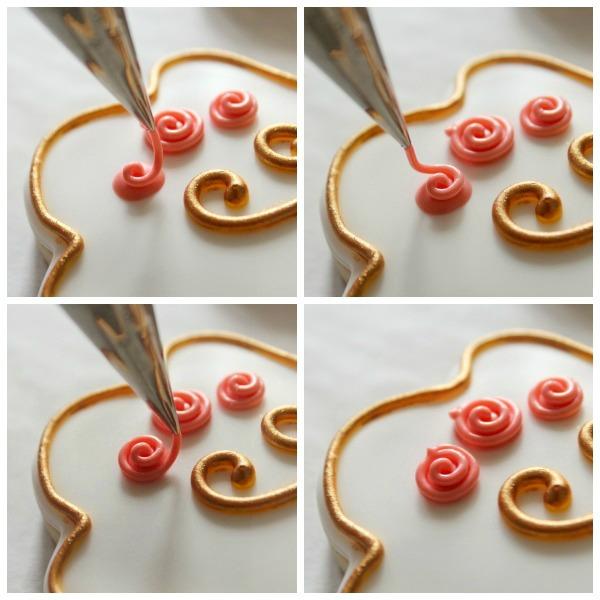 Simple Royal Icing Roses 3
