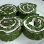 Tortilla espinaca rellena