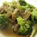 Ternera salteada con brócoli