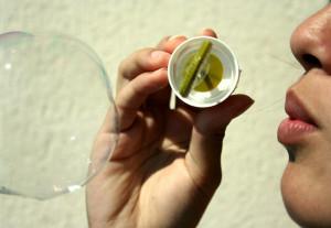 Intensidad del ejercicio. Bufar una burbuja.