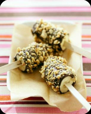 fruitpops plátano y chocolate