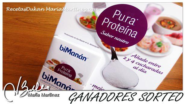 PURA Proteina biManán Dukan: Ganadores Sorteo