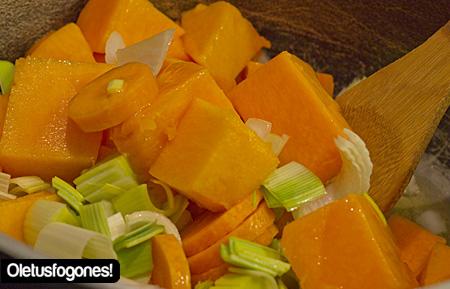 Puré de calabaza al jamón