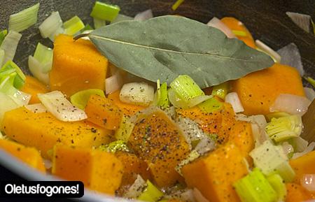 Puré de calabaza al jamón