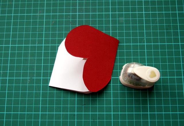 tarjeta de corazones troquel