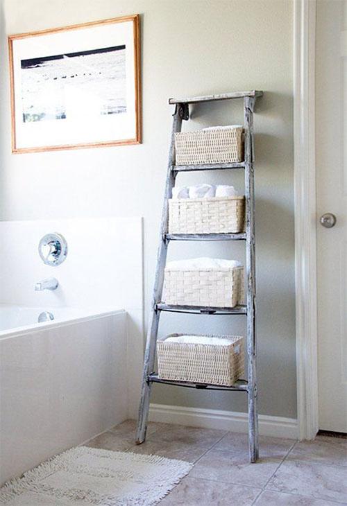 Dale otro uso a tu vieja escalera de mano | Decoración