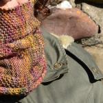 Bufanda Flechas en Tricot abotonada