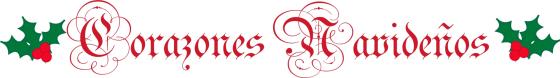 titulo corazones navideños