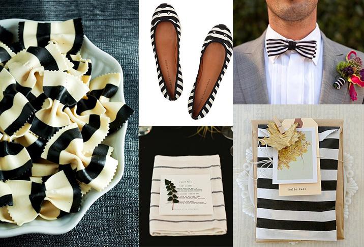 Decoración original con rayas para fiestas