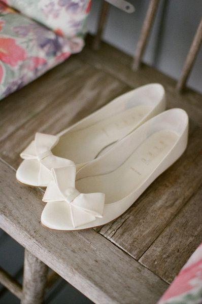 zapato plano para novia