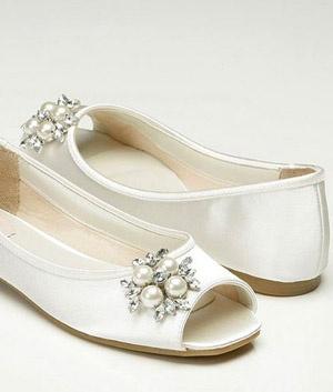 zapato plano para novia