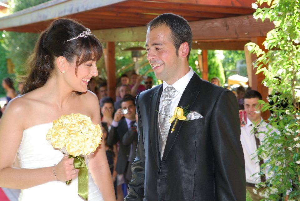 ramo de novia de tela