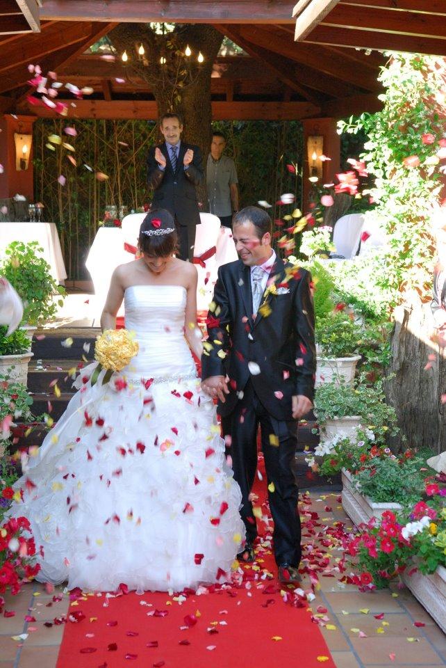 ramo de novia de tela