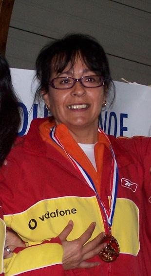 Àngels en el podio.