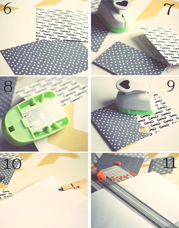 Troquelar el corazón en un cuaderno