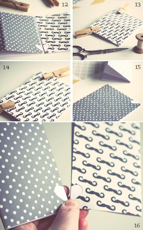 Coser los cuadernos paso a paso