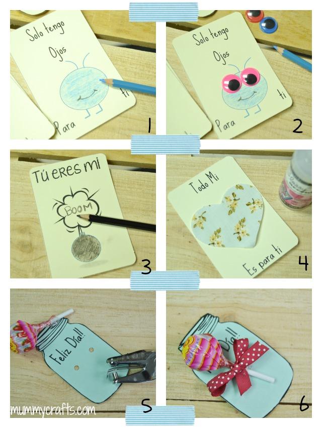 Tarjetas de San Valentín para hacer con niños paso a paso