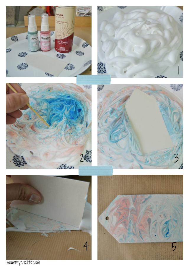 Cómo hacer etiquetas efecto mármol