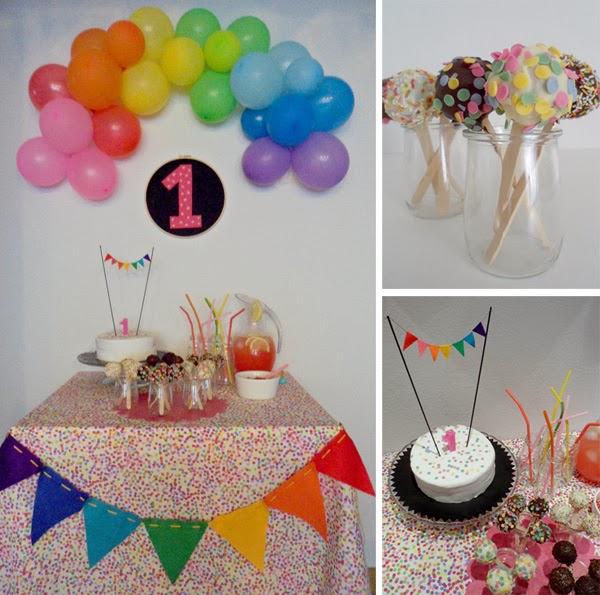 FIESTA PRIMER CUMPLEAnOS MESA DULCES