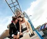 fotos novia parque atracciones