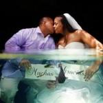 fotos novia en el agua