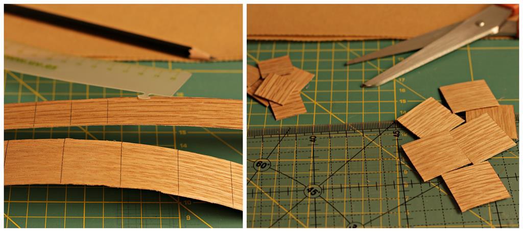 recortar la chapa de madera